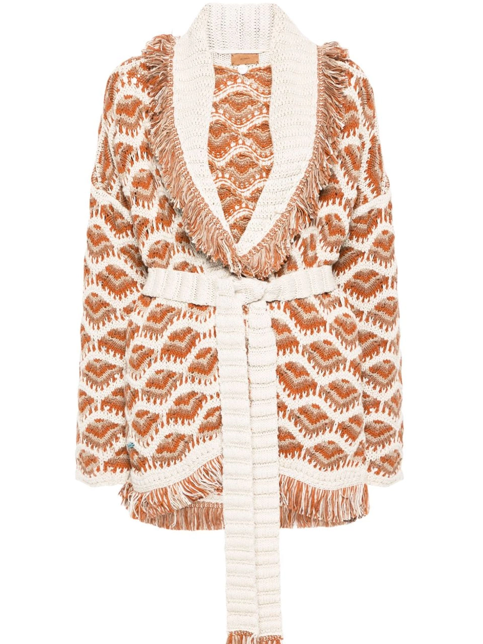 Cheap patterned-intarsia Women Hawa Alanui cardigan Mahal 0730